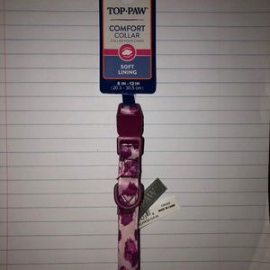 Pink Leopard Print Dog Collar Top Paw Brand XSmall New With Tags